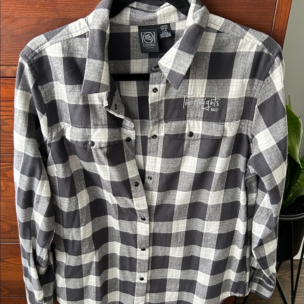 Warm Black and White Checkered Shirt for Women